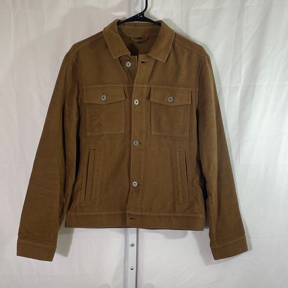 Bonobos Moleskin Trucker Jacket - Men Size S - Brown - Picture 1 of 6